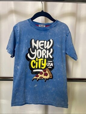 Mish boys Blue New York City Graphic Short Sleeve Tee size 5